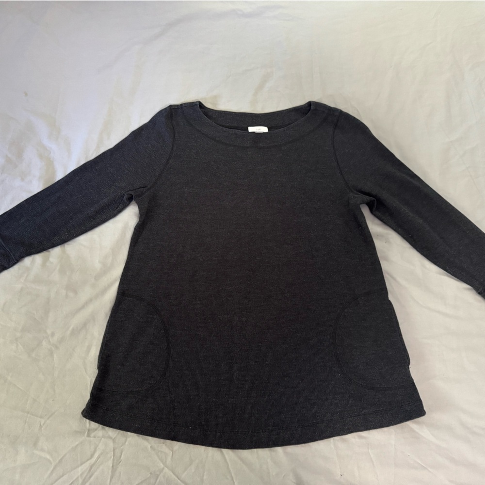 J. Jill Black Crew Neck Sweater